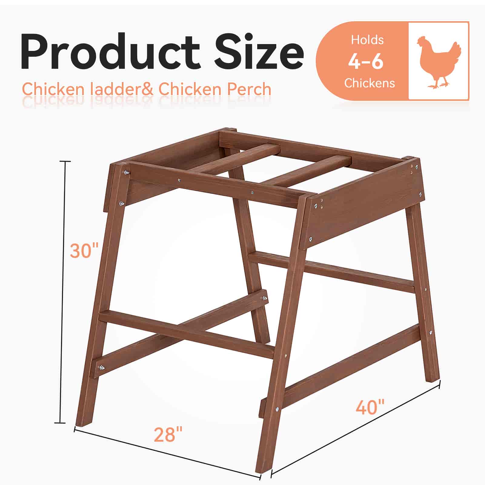 PETSFIT Hühnerstall-Zubehör mit mehreren Hühnerstangen, Hühnerspielzeug für die Gesundheit und Zufriedenheit Ihres Haustiers, Hühner-Raststangen