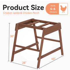 PETSFIT Chicken Coop Accessory with Multiple Chicken Perches Chicken Toys for Pet's Health & Happy, Chicken Roosting Bars