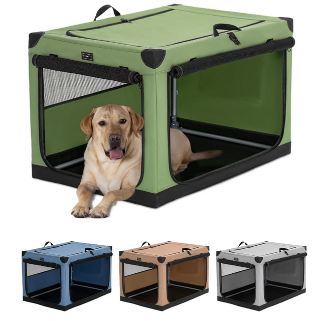 Portable dog crate medium hotsell