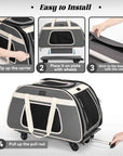 PETSFIT Pet Travel Carrier With Wheels - PETSFIT STORE