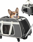 PETSFIT Pet Travel Carrier With Wheels - PETSFIT STORE