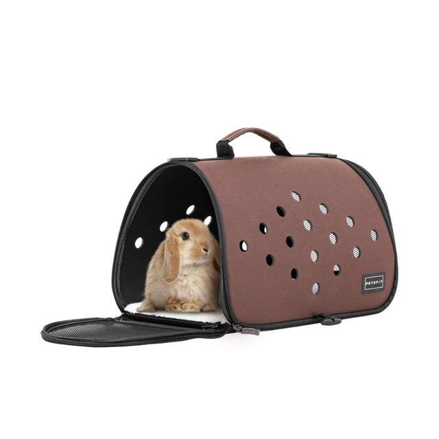 Petsfit Porte-lapin portable avec trous de ventilation pour cochon d'Inde pour petits animaux Chinchilla 40,6 x 22,9 x 22,9 cm 