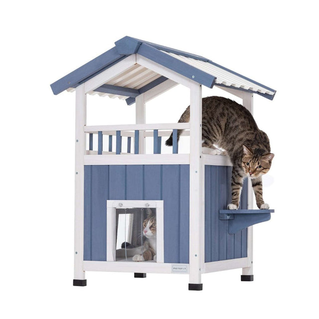 PETSFIT Outside Wooden Cat House