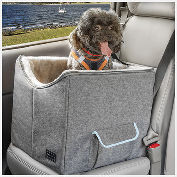 PETSFIT Booster Dog Car Seats | with safety belt, reversible liner