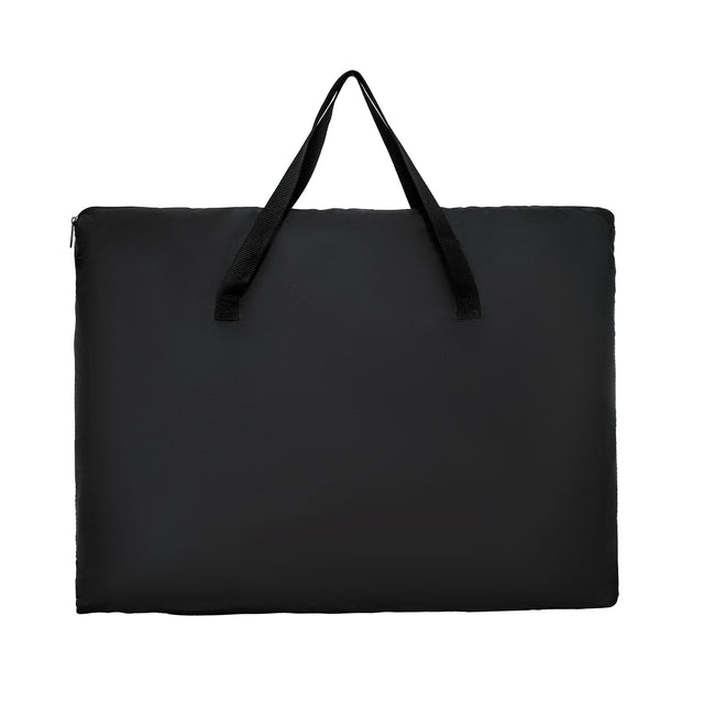 Black carrying bag included with PETSFIT dog playpen — lightweight travel storage bag with handles for easy transport