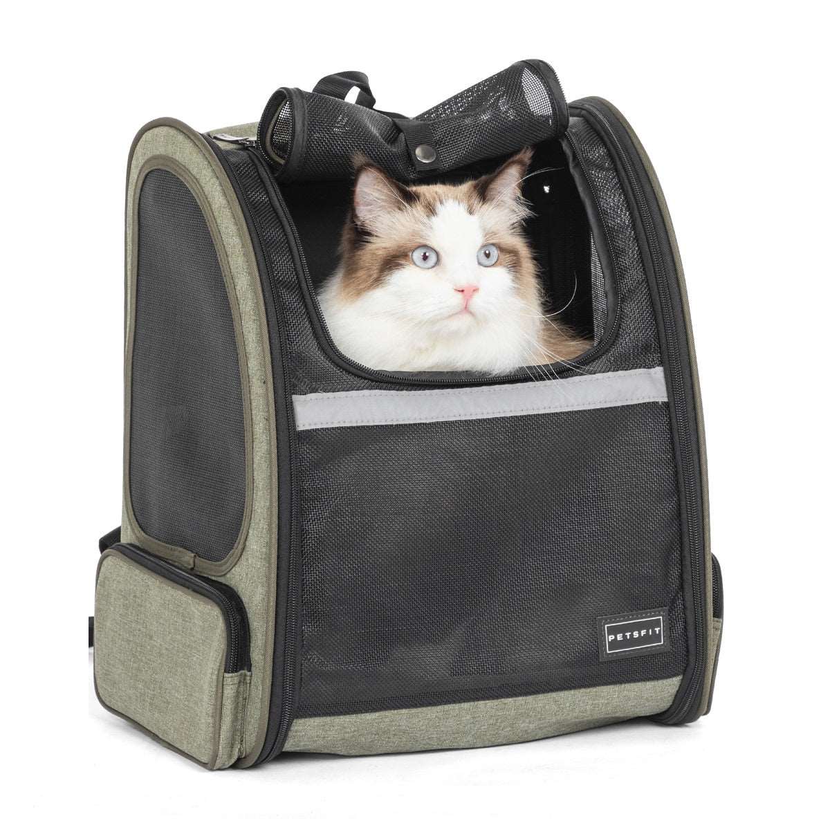 Sac à dos de transport pour chat et chien, extensible avec une excellente ventilation – PETSFIT