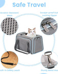 Petsfit Expandable Large Cat Carrier Small Dog Carriers Airline Approved Soft-Sided Portable Washable Pet Travel Carrier with 2 Extension for Kittens, Puppies, Rabbits-Pet Supplies