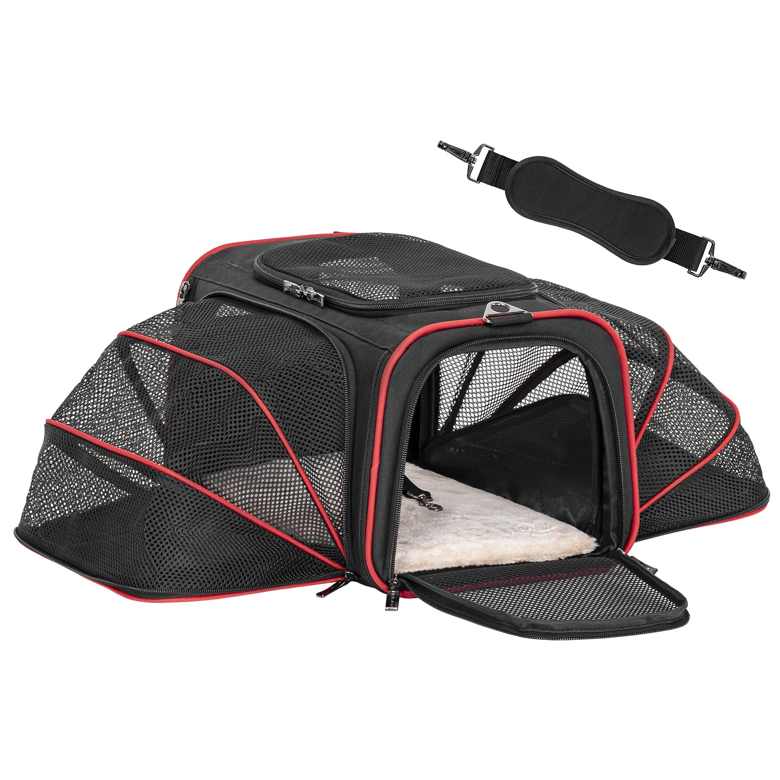 Petsfit Expandable Cat Carrier Dog Carrier Bag Outdoor Travel