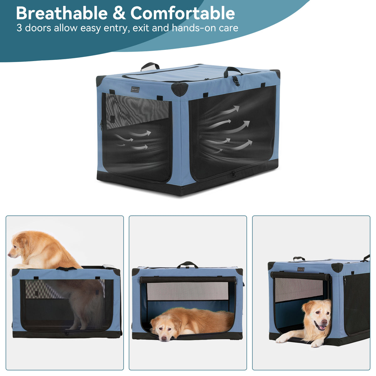 Collapsible Dog Crate – PETSFIT