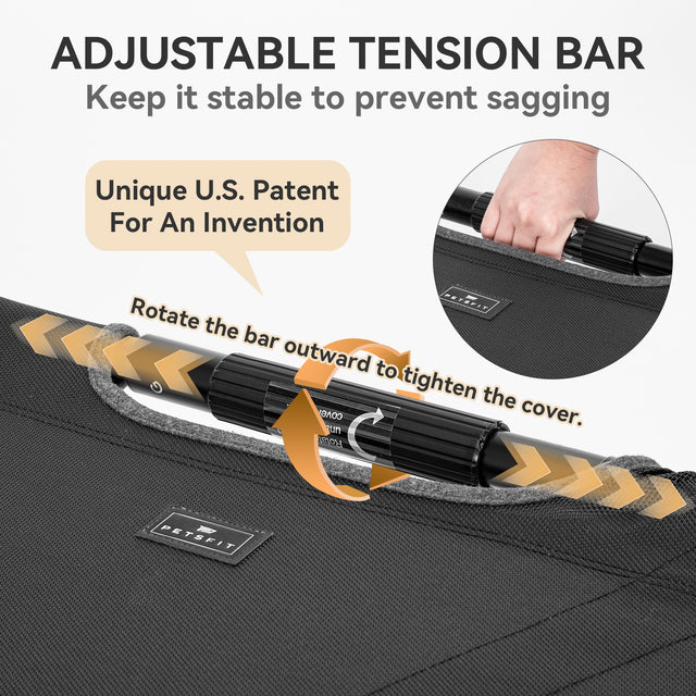 Petsfit simple and basic low-profile dog bed in gray, providing a comfortable resting spot for dogs