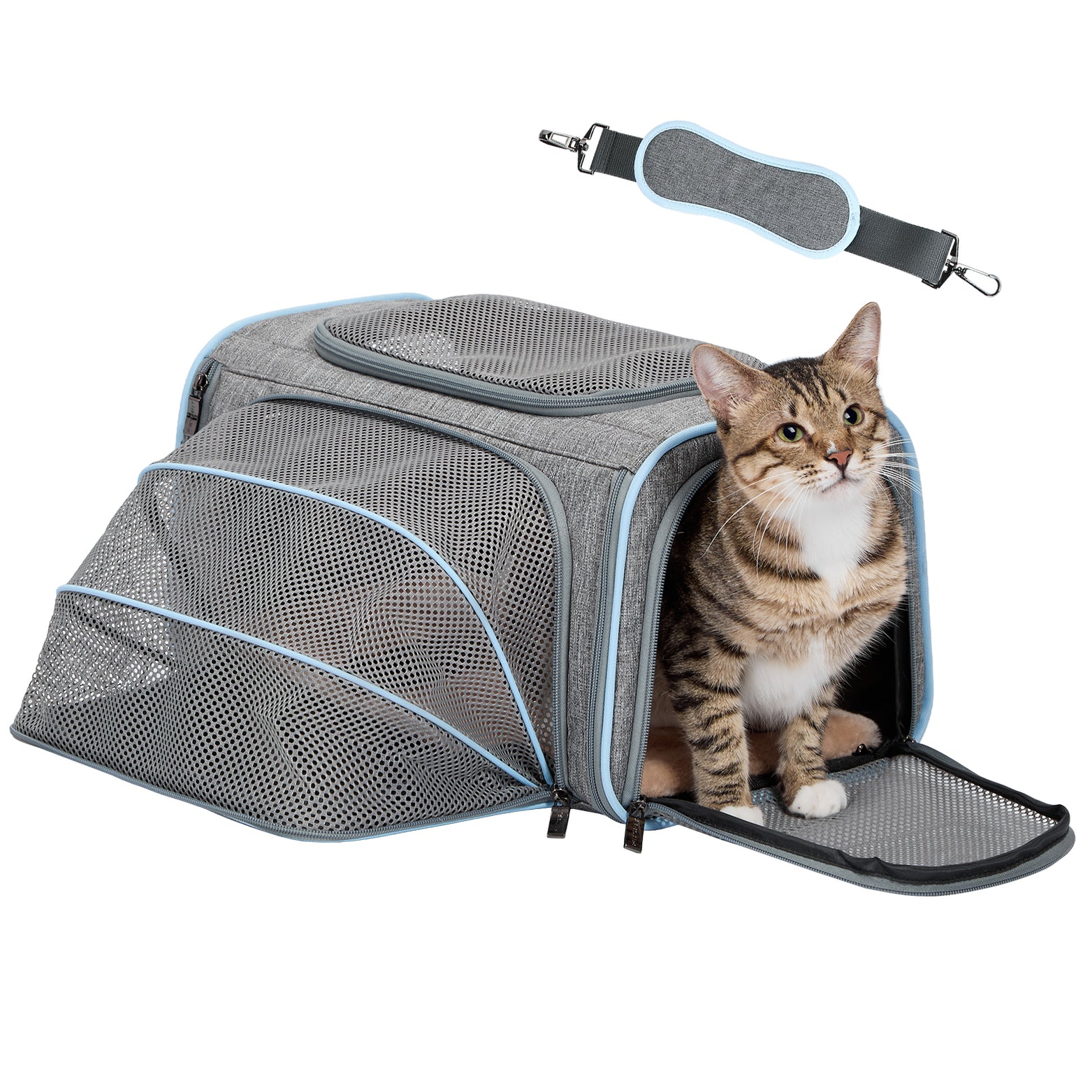 Photo inspiration: Gallery Detail: Petsfit Expandable Cat Carrier Bag Dog Carrier For Kittens Puppies