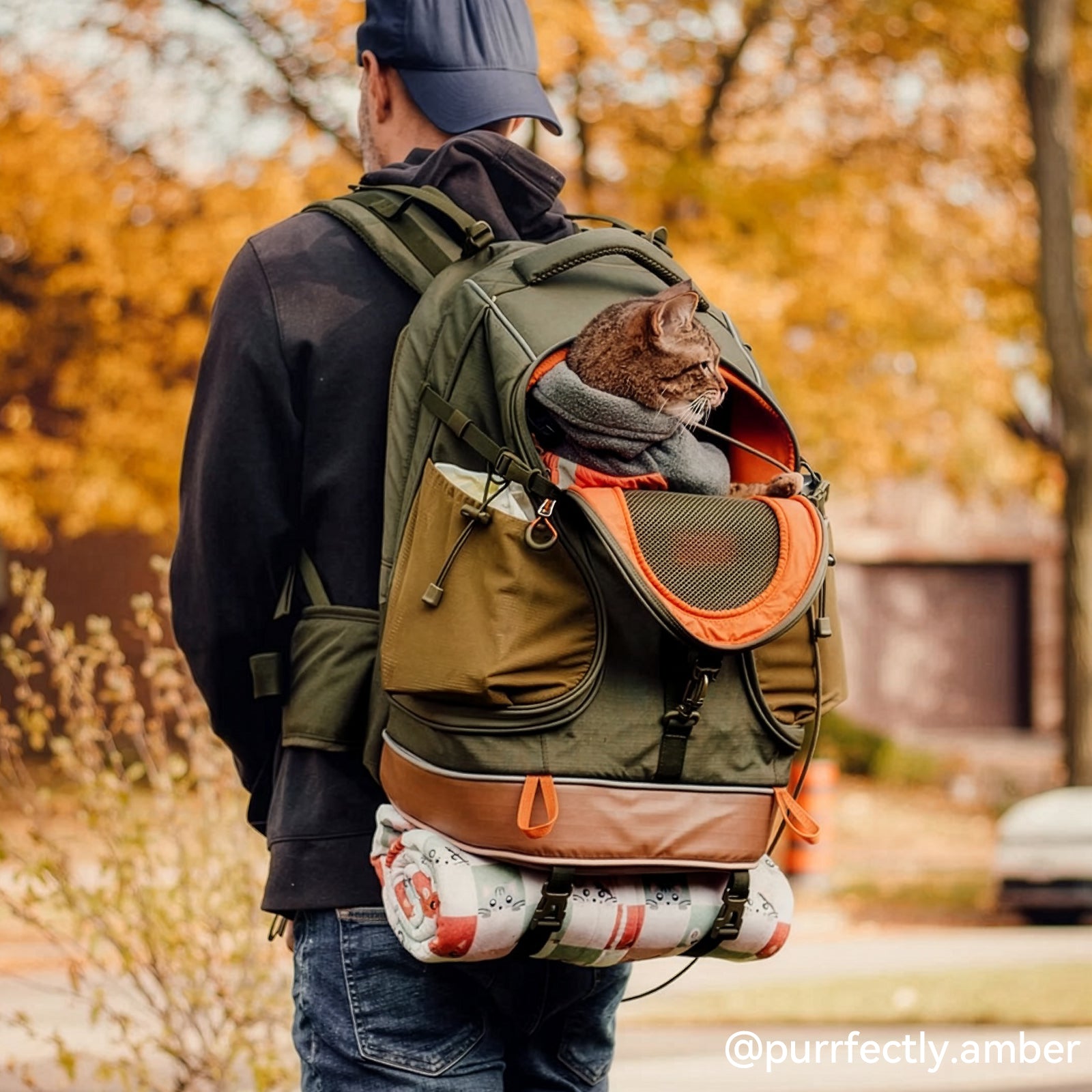 PETSFIT WILDPATH Hiking Pet Carrier Backpack – Waterproof Base for