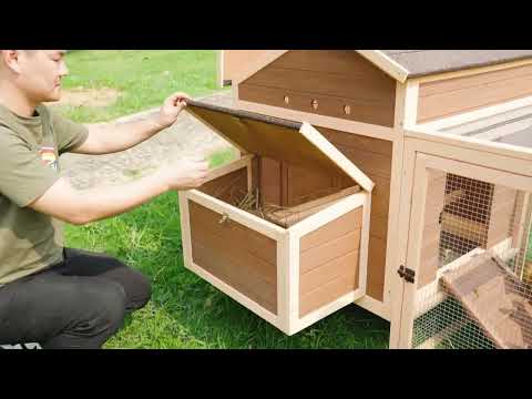 large chicken coop wooden SHW10365 the use of video in the scenario