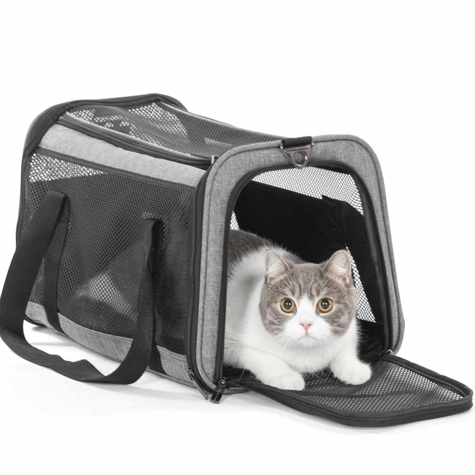 PETSFIT Large Capacity Lightweight Washable Soft-Sided Pet Travel Carrier