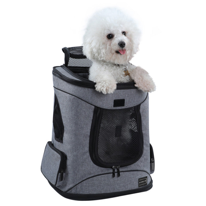 Petsfit Soft Pet Backpack Carrier for Hiking Dog Cat Carrier Bag – PETSFIT  STORE