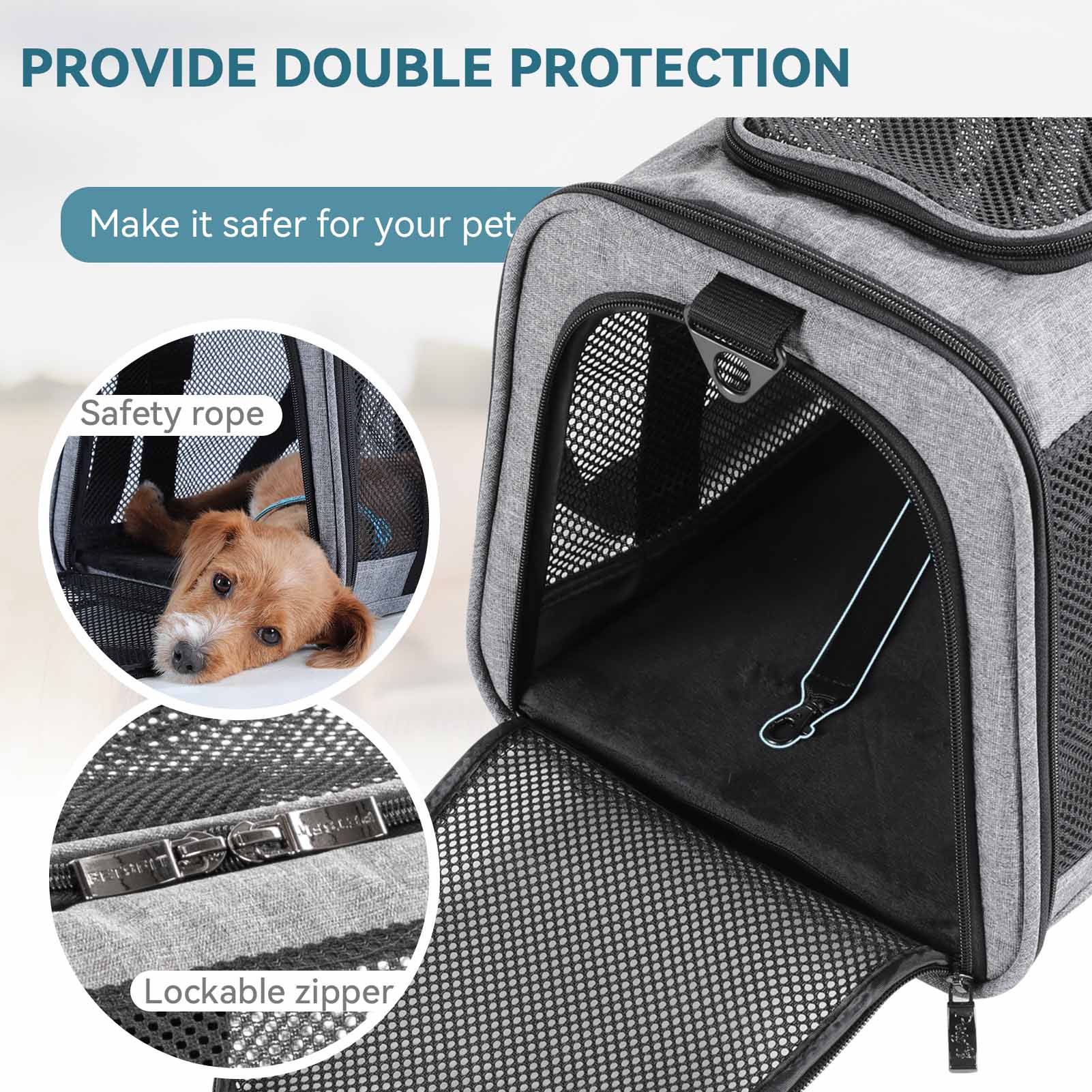 Expandable Cat Carrier Dog Carriers Airline Approved Soft-Sided Portable  Pet Travel Washable Carrier - China Pet Bag and Pet Carrier price